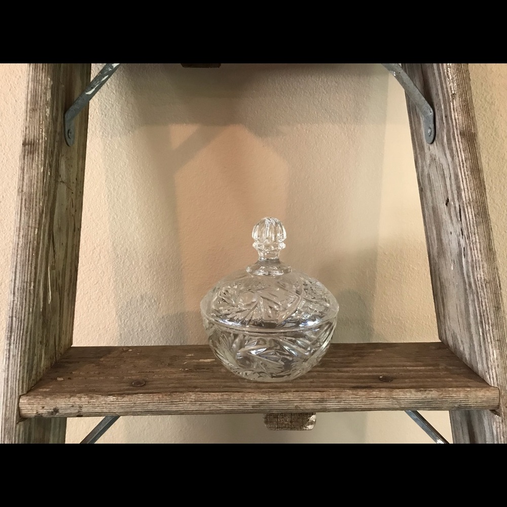 Crystal Like Bowl with Lid - *SALE*